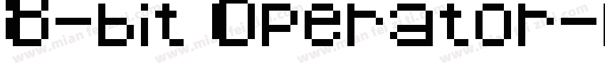 8-bit Operator字体转换